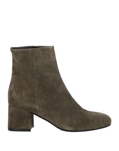 CARMENS CARMENS WOMAN ANKLE BOOTS MILITARY GREEN SIZE 7 LEATHER 