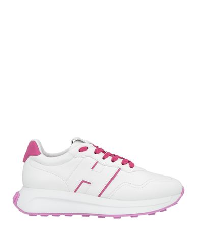Hogan Woman Sneakers White Size 7.5 Leather In White