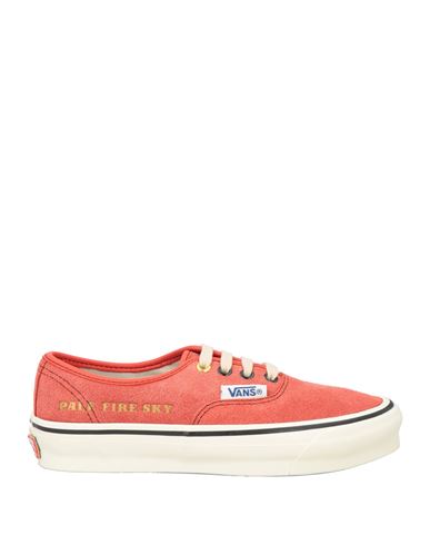 Vans Vault Woman Sneakers Tomato Red Size 7.5 Leather In Tomato Red