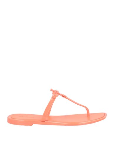 Tory Burch Woman Thong Sandal Coral Size 6 Rubber In Red