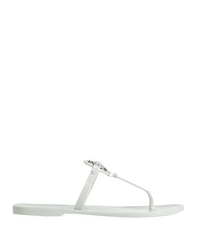 Tory Burch Woman Thong Sandal Light Grey Size 5 Rubber In Grey