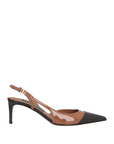 Dolce & Gabbana Woman Pumps Dark Brown Size 6 Calfskin