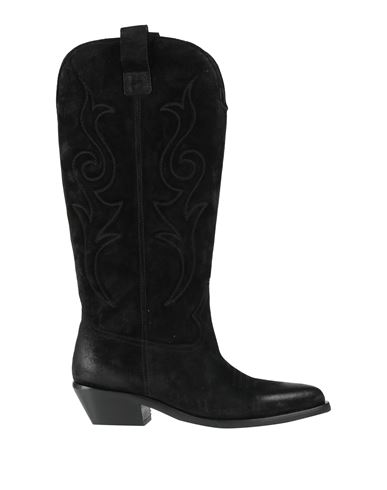 Carmens Woman Boot Black Size 8 Leather In Black