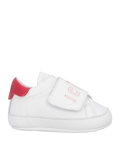 Dsquared2 Man Newborn Shoes White Size 2c Leather In White