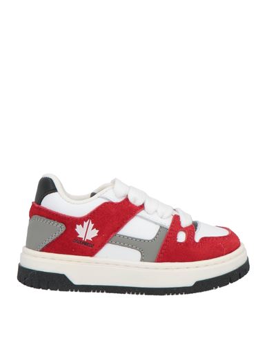 DSQUARED2 DSQUARED2 MAN SNEAKERS RED SIZE 7C LEATHER 