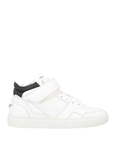 Shop Zadig & Voltaire Woman Sneakers White Size 8 Leather