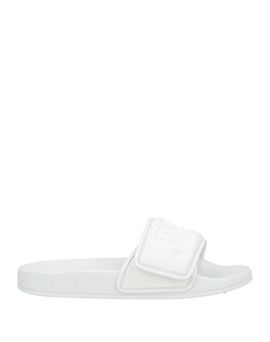Jimmy Choo Woman Sandals White Size 8 Lycra, Leather In White