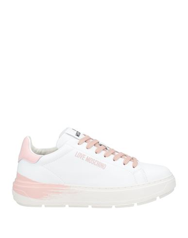 Shop Love Moschino Woman Sneakers White Size 8 Calfskin