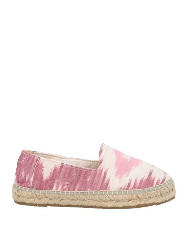 Manebi Geometric Cotton Espadrilles In Pink