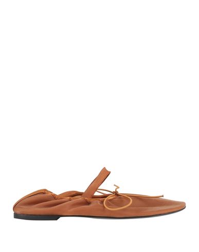 Proenza Schouler Woman Ballet Flats Camel Size 6 Synthetisches Material In Brown