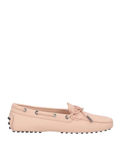 TOD'S TOD'S WOMAN LOAFERS BLUSH SIZE 8 LEATHER 