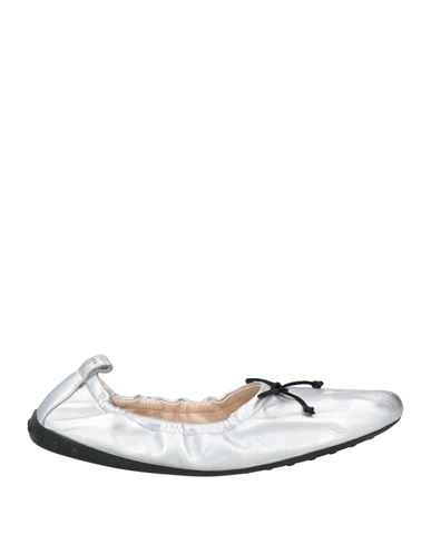 Tod's Ballet Flats In Silver