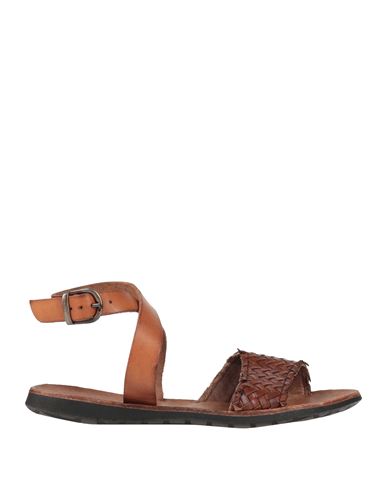 Brador Woman Sandals Brown Size 8 Leather In Brown
