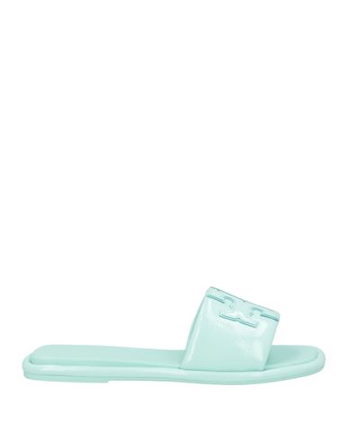 Tory Burch Woman Sandals Light Green Size 5 Leather In Green