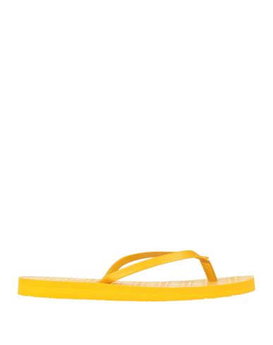 Tory Burch Woman Thong Sandal Yellow Size 8 Rubber In Yellow