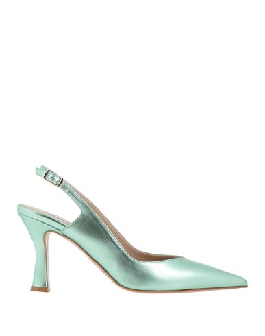 Victoria Chris Napoli Woman Pumps Light Green Size 7 Textile Fibers In Green