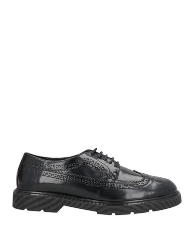 Nacrèe Woman Lace-up Shoes Black Size 8 Leather