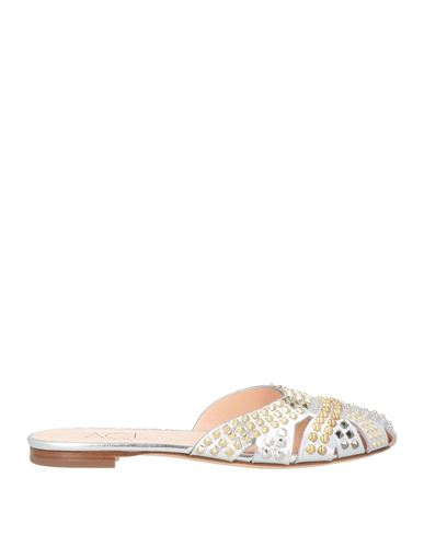 Agl Attilio Giusti Leombruni Agl Woman Mules & Clogs Silver Size 8 Leather In Silver