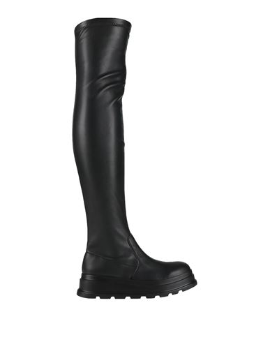 Frau Woman Boot Black Size 8 Textile Fibers In Black