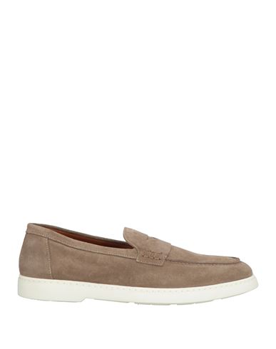Doucal's Man Loafers Light Brown Size 7 Soft Leather In Beige