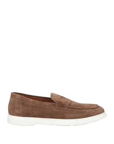 Doucal's Man Loafers Taupe Size 11 Leather In Brown