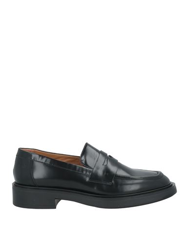 Frau Woman Loafers Black Size 10 Leather In Black