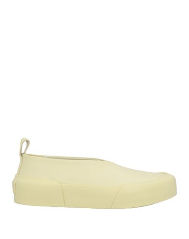 JIL SANDER JIL SANDER WOMAN SNEAKERS PASTEL YELLOW SIZE 8 LEATHER 