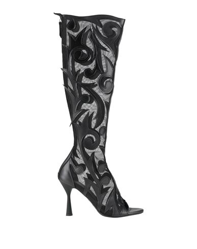 Agl Attilio Giusti Leombruni Agl Woman Boot Black Size 7 Textile Fibers, Leather In Black