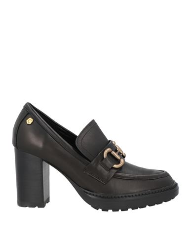 Carmela Woman Loafers Black Size 9 Leather In Black
