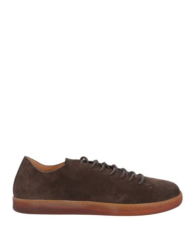 Fabi Man Lace-up Shoes Dark Brown Size 7 Leather In Brown