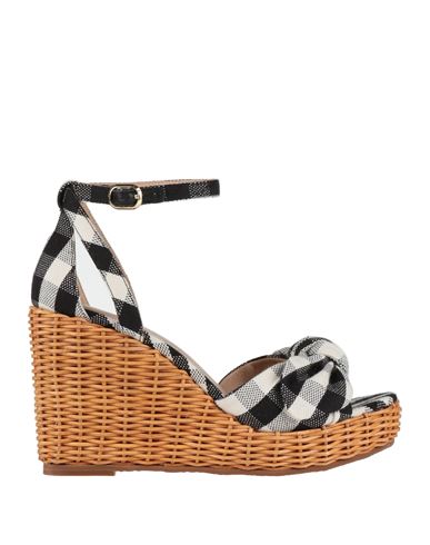 Kate Spade New York Woman Sandals Black Size 8 Textile Fibers In Black