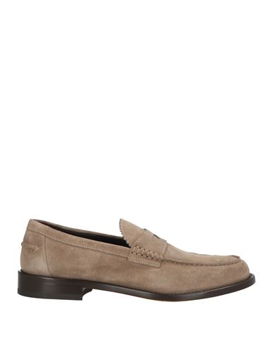 Doucal's Man Loafers Taupe Size 9 Leather In Grey