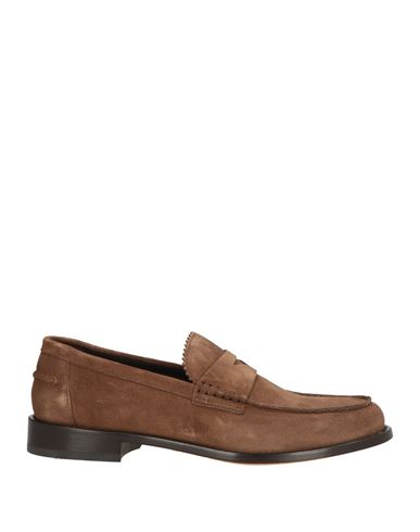 Doucal's Man Loafers Light Brown Size 7.5 Leather In Beige