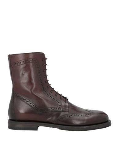 PANTANETTI PANTANETTI WOMAN ANKLE BOOTS CHOCOLATE BROWN SIZE 8 LEATHER 