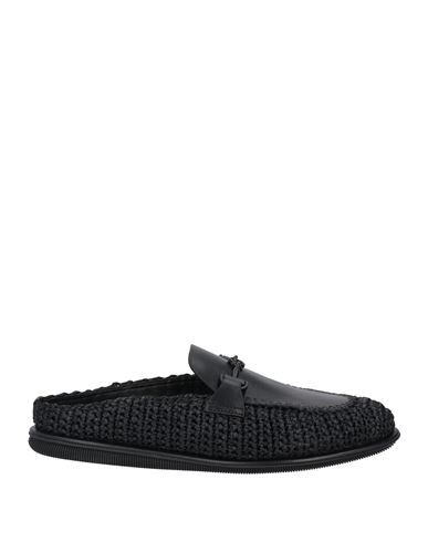 Giorgio Armani Man Mules & Clogs Black Size 8.5 Leather In Black
