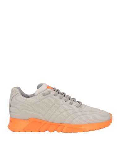 Giorgio Armani Man Sneakers Grey Size 9 Textile Fibers, Leather In Grey