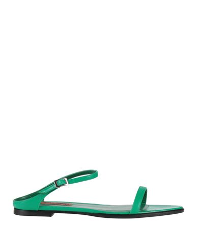 Shop Missoni Woman Sandals Green Size 10 Leather