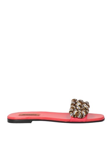 Missoni Leather And Fabric Slides In Black