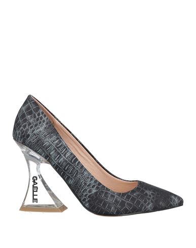 Shop Gaelle Paris Gaëlle Paris Woman Pumps Charcoal Size 7 Textile Fibers In Grey