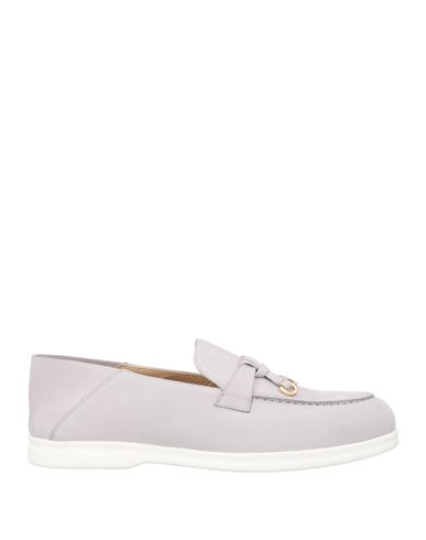 Doucal's Woman Loafers Light Grey Size 7 Leather