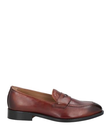 Saxone Woman Loafers Brown Size 8 Leather In Brown
