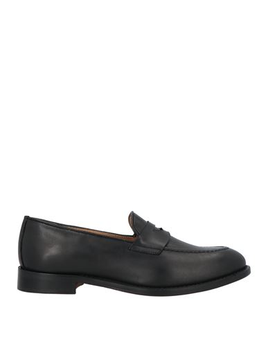 Saxone Woman Loafers Black Size 5.5 Leather In Black