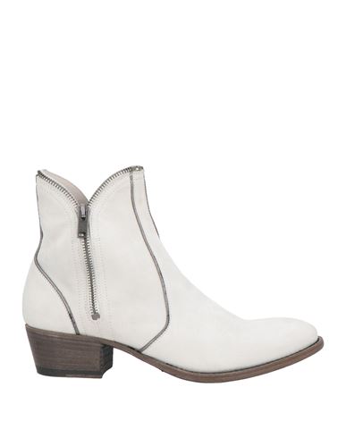 Pantanetti Woman Ankle Boots Light Grey Size 7 Leather In Grey