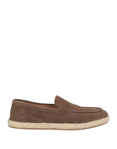 Doucal's Man Espadrilles Dark Brown Size 8.5 Leather In Brown