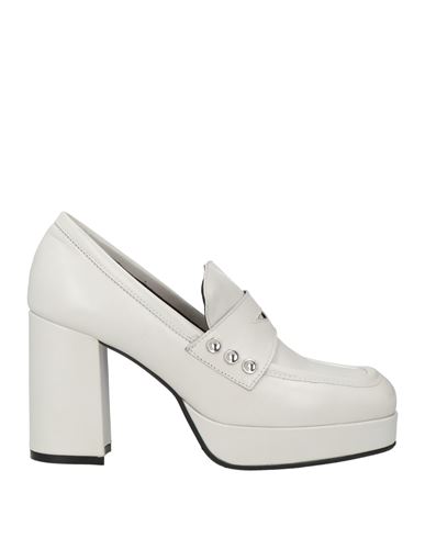 Carmens Woman Loafers Off White Size 7 Leather In Off White