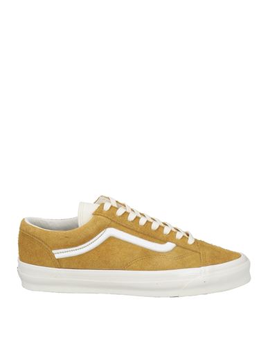 VANS VANS VAULT MAN SNEAKERS MUSTARD SIZE 8 LEATHER, TEXTILE FIBERS 