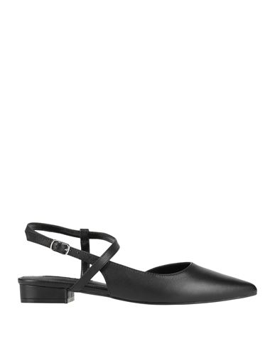 Cafènoir Woman Ballet Flats Black Size 8 Leather In Black