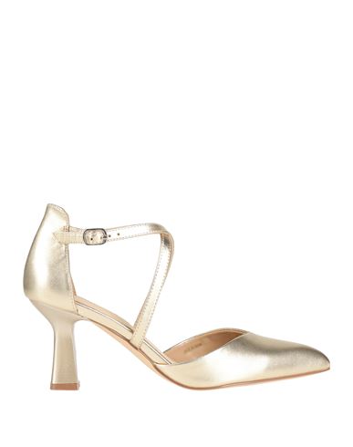 Cafènoir Woman Pumps Platinum Size 8 Leather In Grey