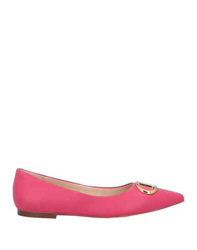 TWINSET TWINSET WOMAN BALLET FLATS MAGENTA SIZE 8 LEATHER 