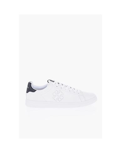 Tory Burch Double T Howell Leather Sneakers In Black
